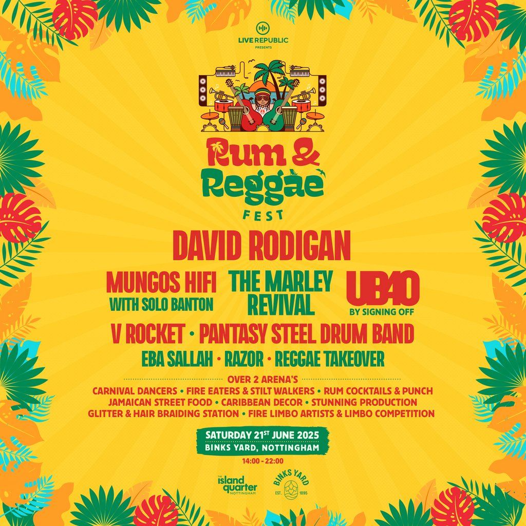 Rum & Reggae Festival 2025 | Binks Yard Nottingham