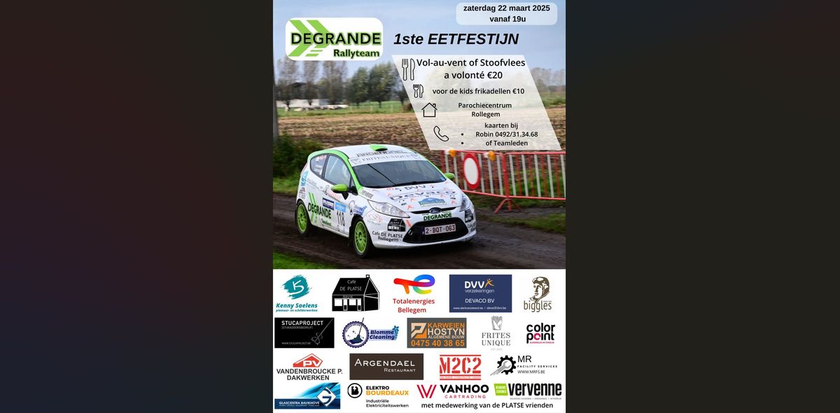 Vol-au-vent of stoofvlees a volont\u00e9 t.v.v. Degrande rallyteam