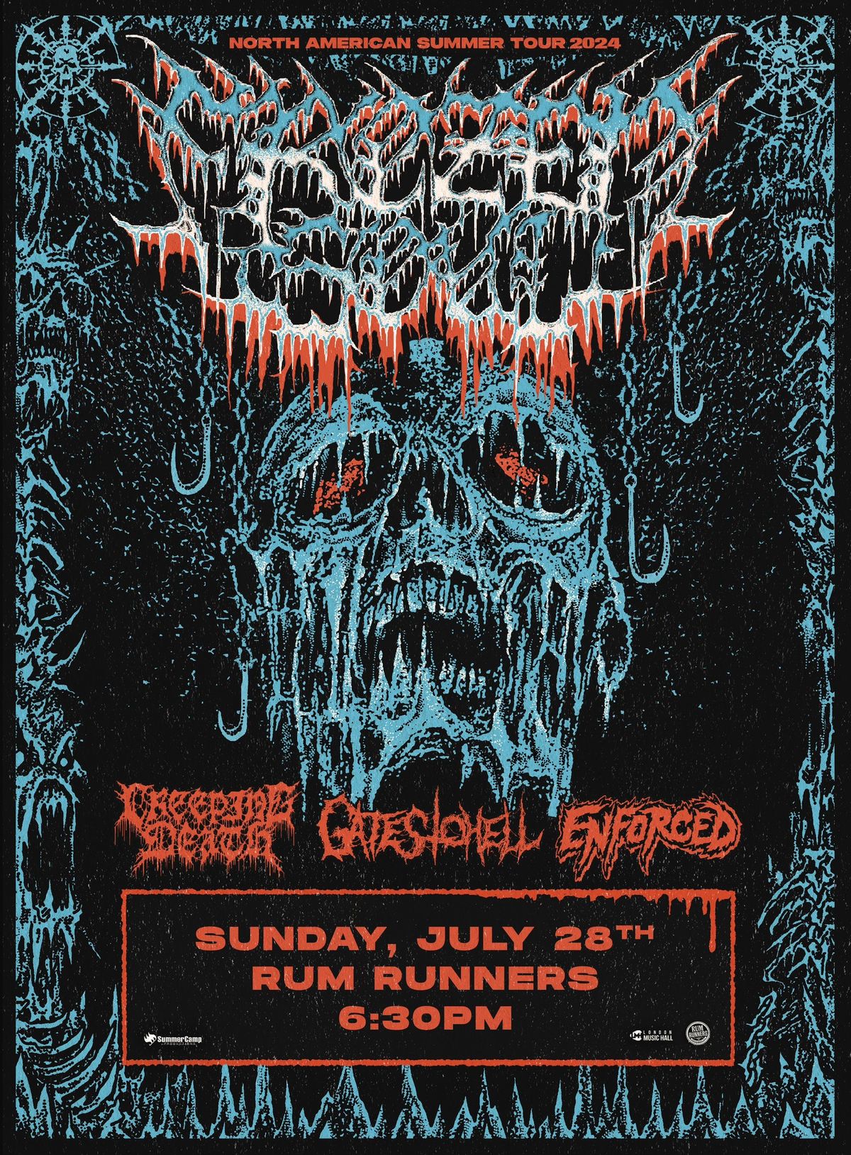 FROZEN SOUL w\/ Creeping Death, Gates To Hell, and Enforced - July 28th @ Rum Runners