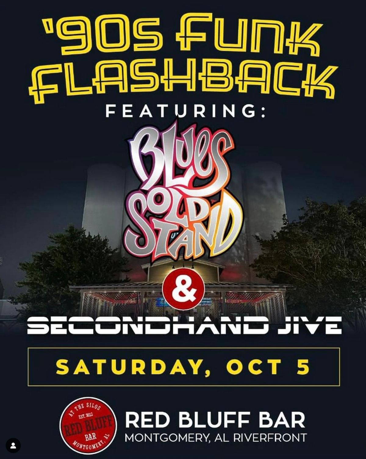 90's Funk Flashback Party w\/ Blues Old Stand & Secondhand Jive!