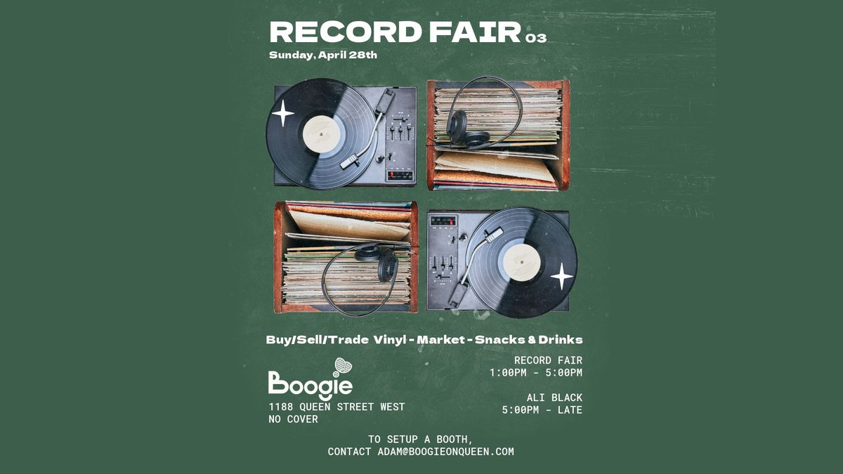 Record Fair & Market @ Boogie