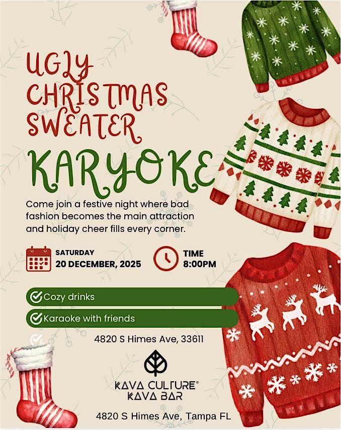 12\/20 UGLY CHRISTMAS SWEATER KARYOKE