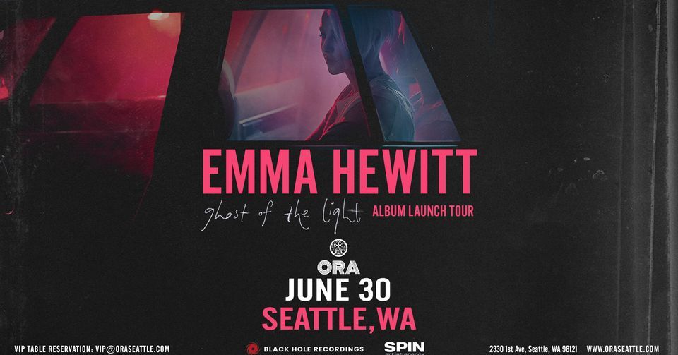 Emma Hewitt Ghost Of The Light Album  Tour at Ora