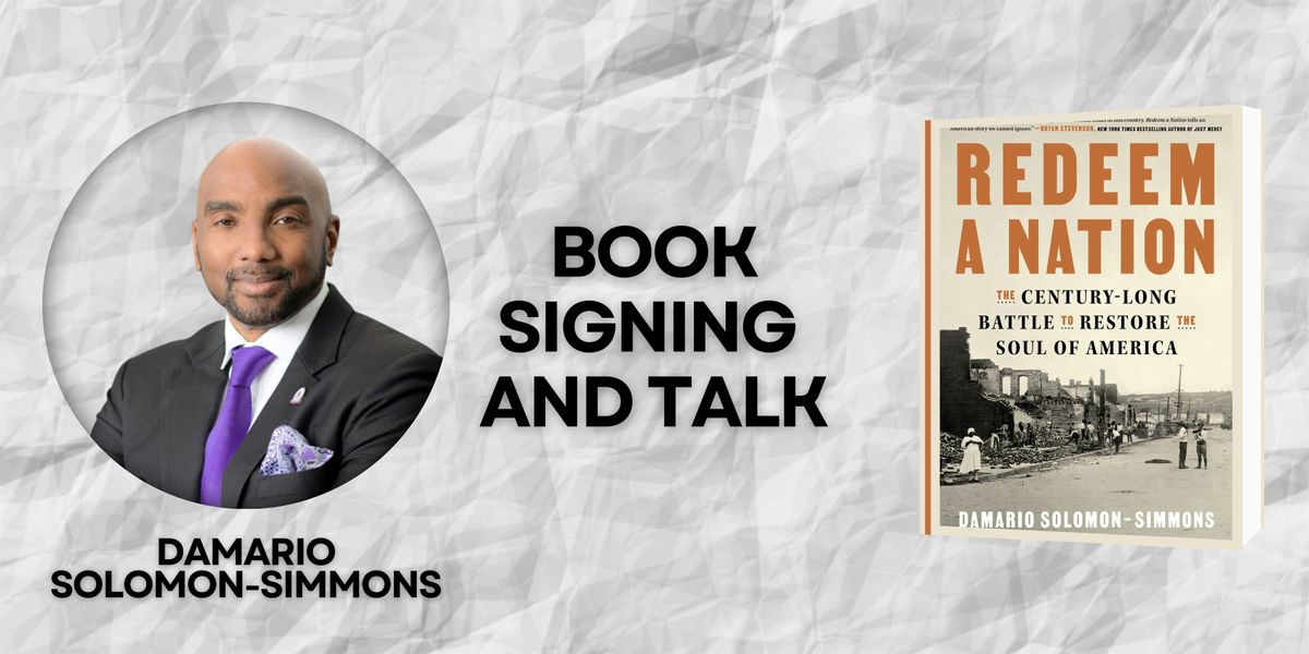 Redeem A Nation Book Signing with Damario Solomon-Simmons