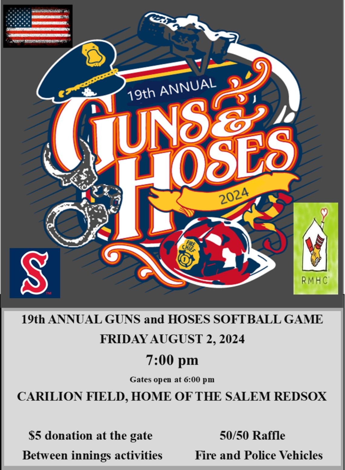 19th Annual Guns and Hoses Softball Game