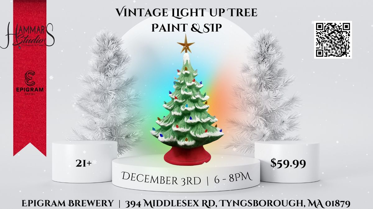 Paint & Sip | Vintage Light Up Tree @ Epigram Brewery