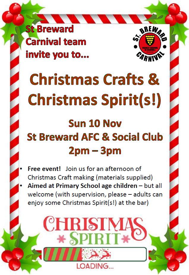 FREE EVENT Christmas Craft & Christmas Spirit\/s 2024