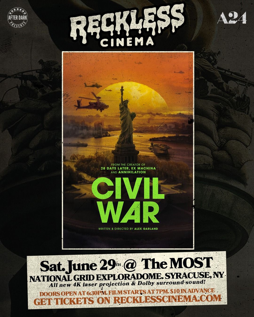 Civil War: Film Screening - June 29 at National Grid Exploradome at The MOST