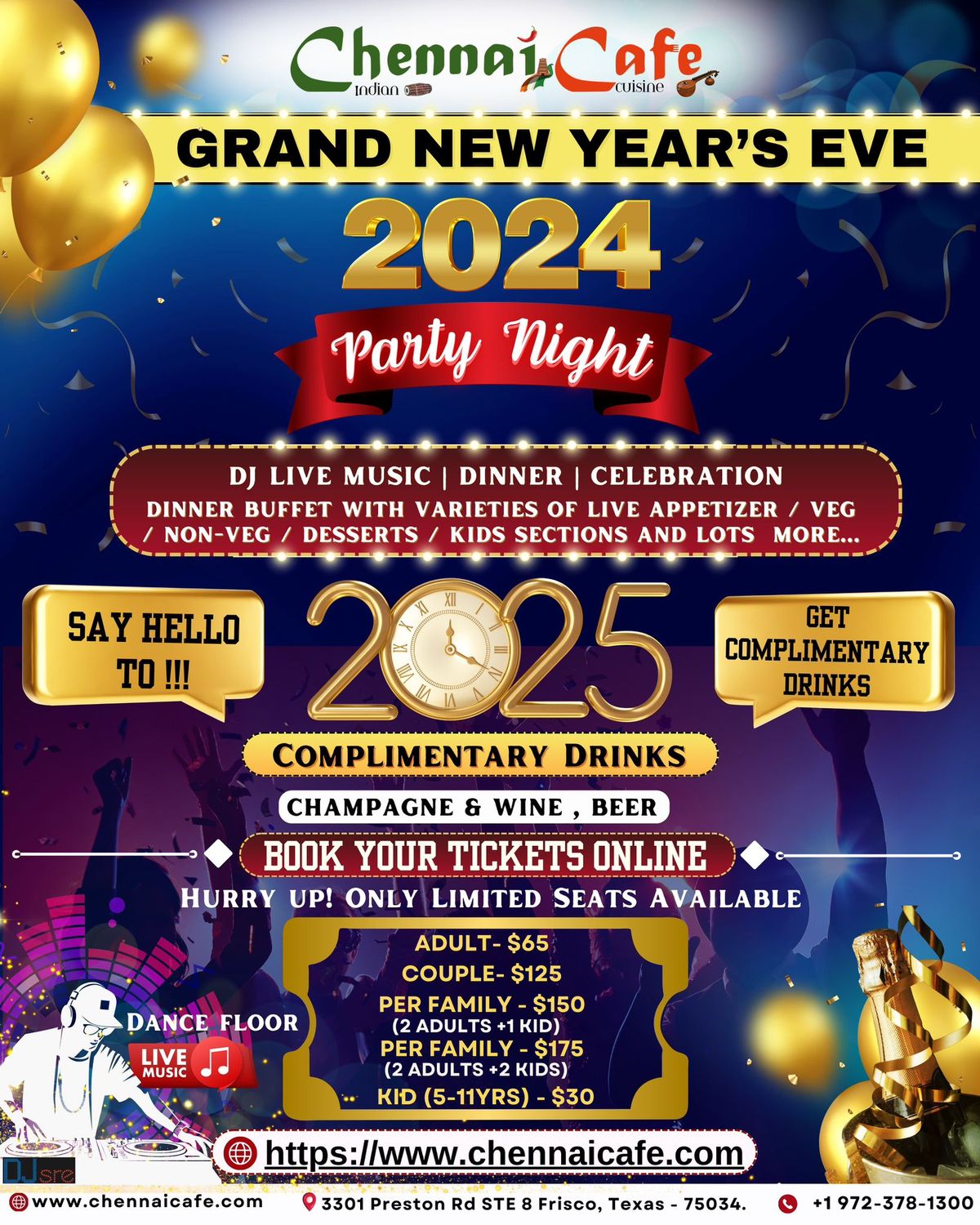 Grand NEW YEAR'S EVE 2024 party night