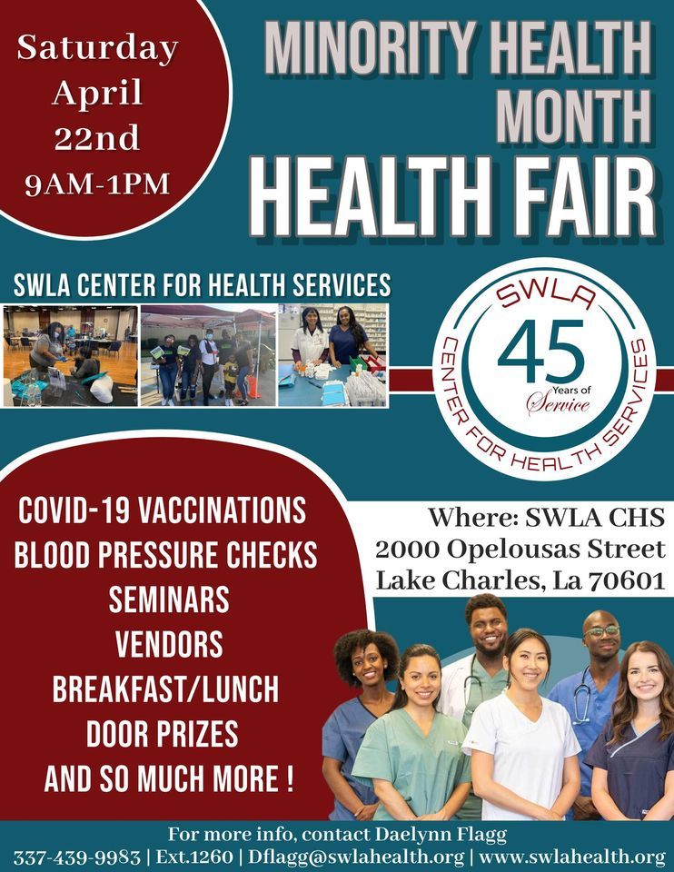 Minority Health Month Health Fair- Lake Charles