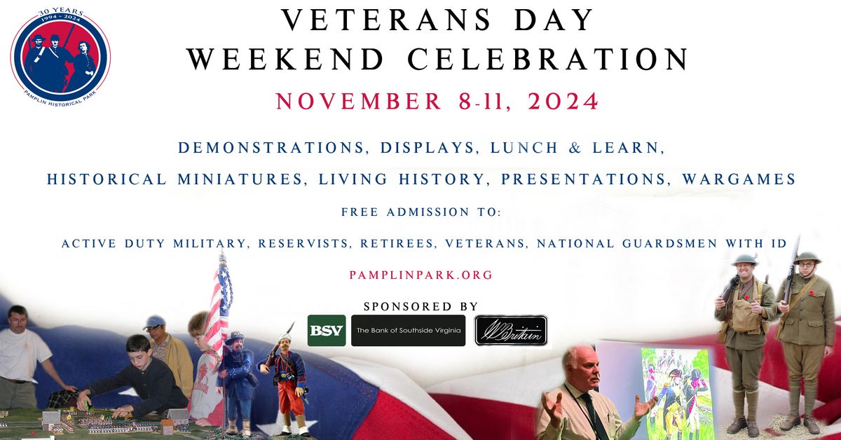 Veterans Day Weekend Celebration