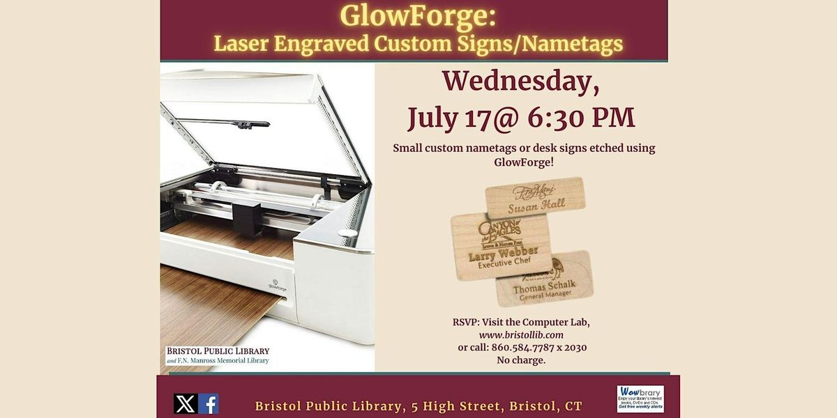 GlowForge: Laser Engraved Signs\/Nametags