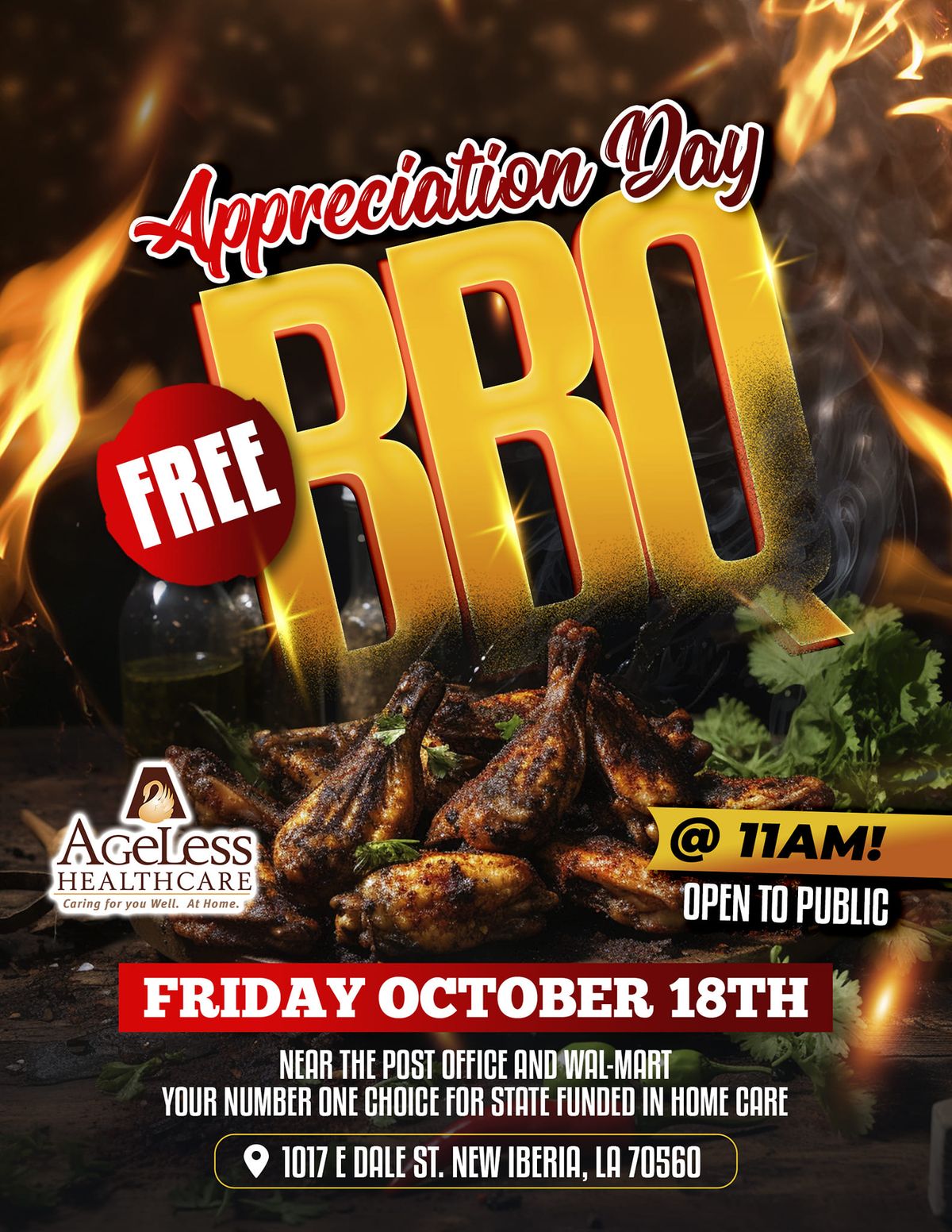 Ageless Appreciation Day--FREE BBQ OPEN TO PUBLIC