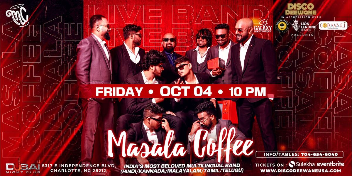 MASALA COFFEE BAND LIVE IN CHARLOTTE