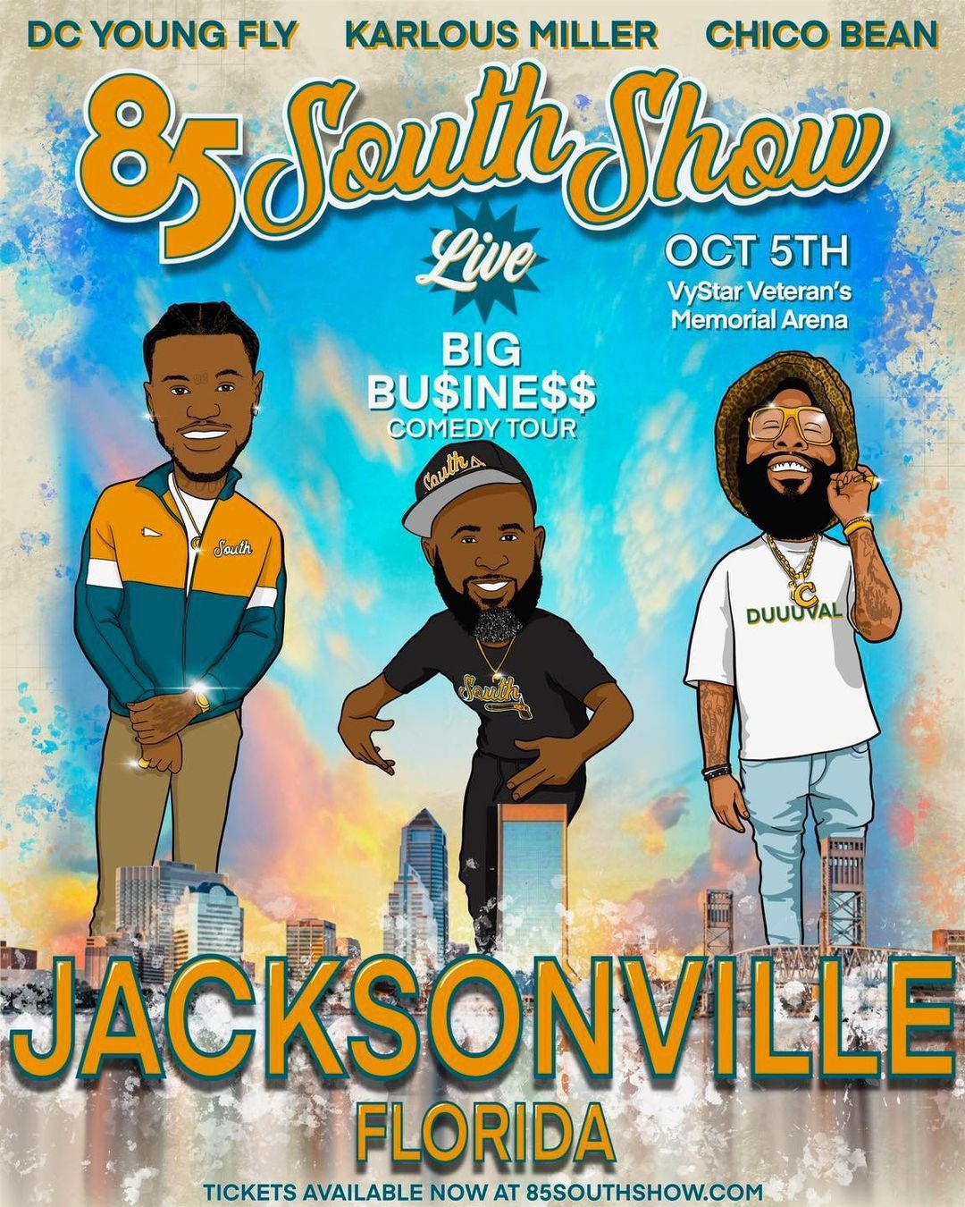 85 South Show Live Jacksonville Saturday Oct 5th! 