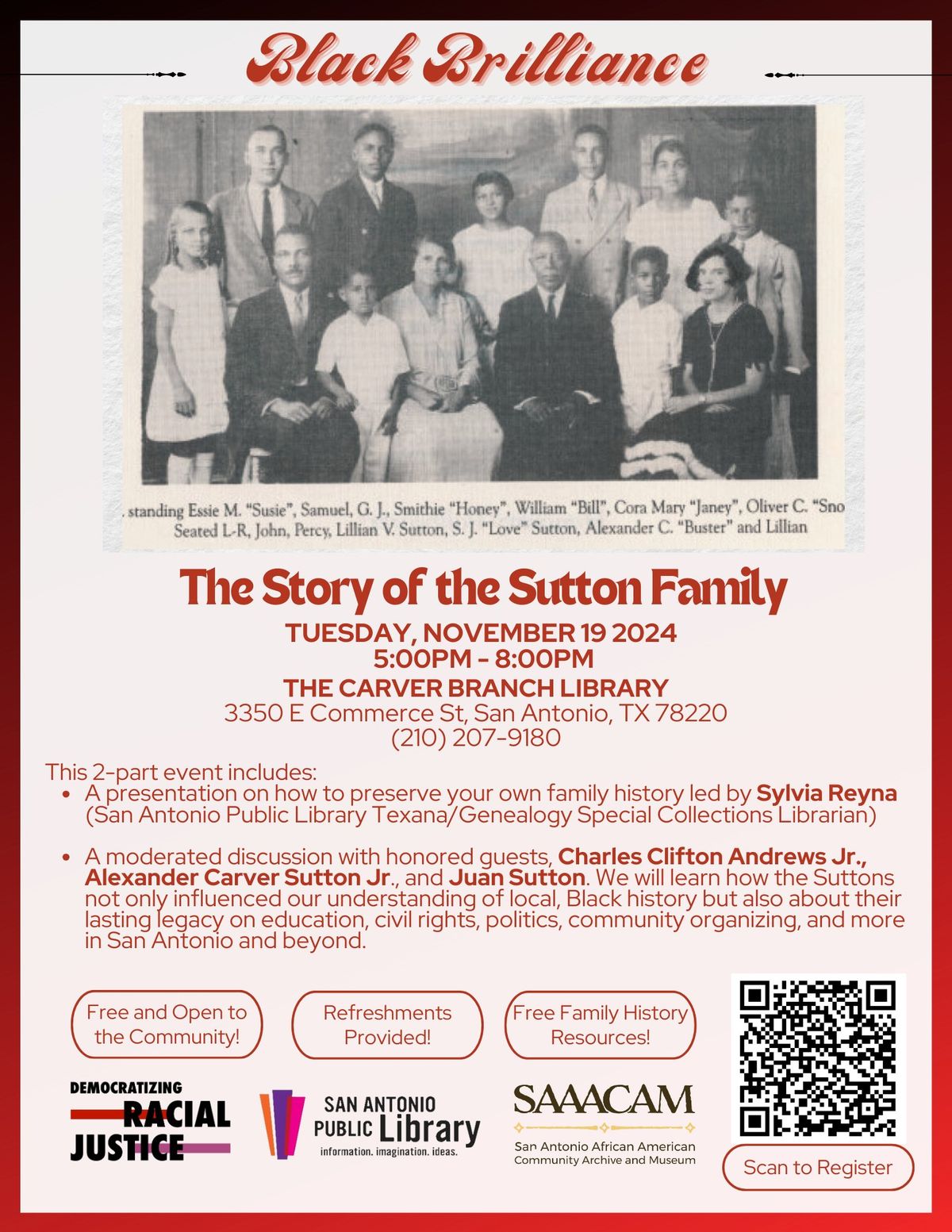 Black Brilliance: The Story of the Sutton Family