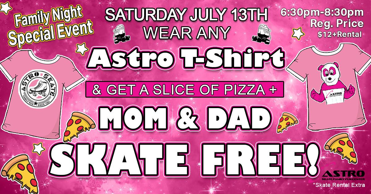 Astro T-Shirt Family Skate!