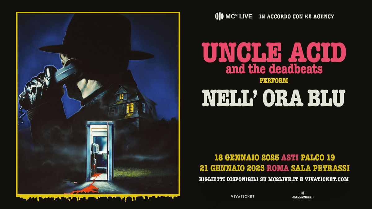 Uncle Acid & The Deadbeats Performing Nell\u2019ora blu|Roma,Auditorium Parco della Musica Sala Petrassi