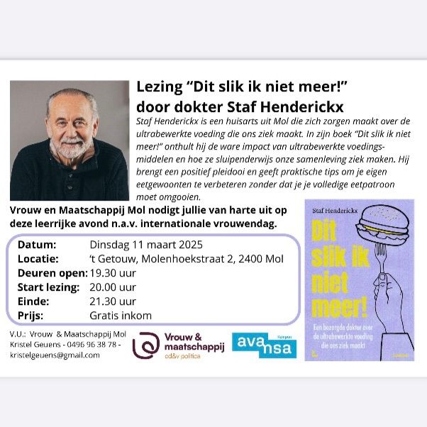 Lezing \u201cDit slik ik niet meer!\u201d