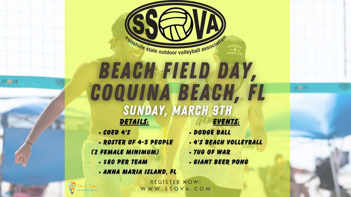 SSOVA's March Field Day, Coquina Beach