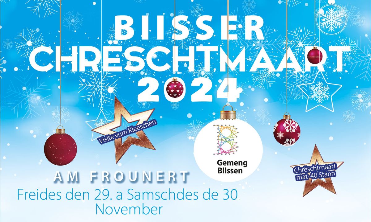 Biisser Chr\u00ebschtmaart 2024 - Day 1