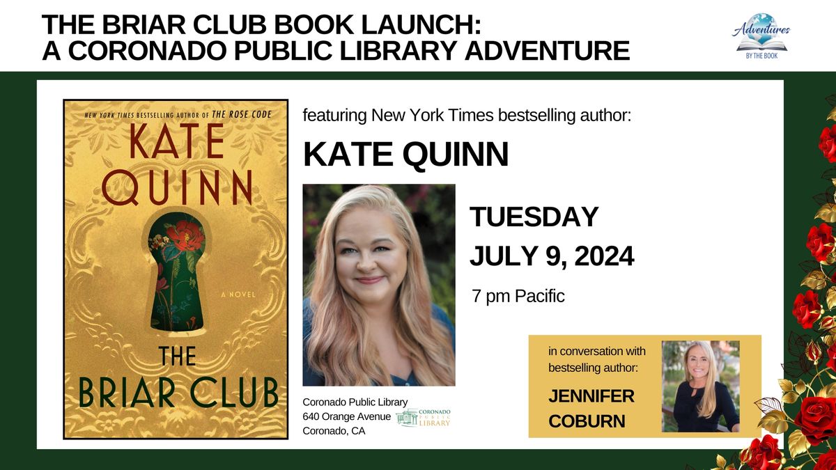 The Briar Club Book Launch with NYT bestselling author Kate Quinn in convo with Jennifer Coburn