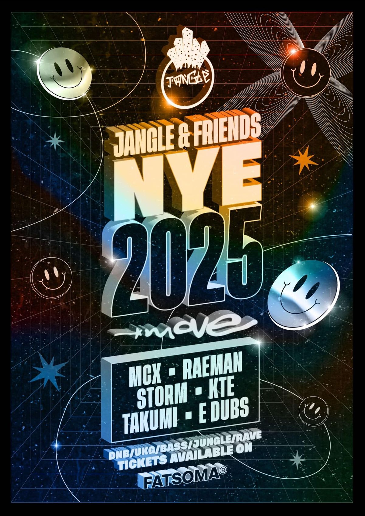 Jangle and friends NYE : Free entry in advance