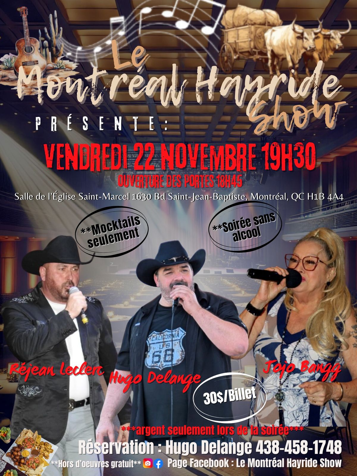 Le Montr\u00e9al HAYRIDE Show- 2e Spectacle vendredi 22 novembre