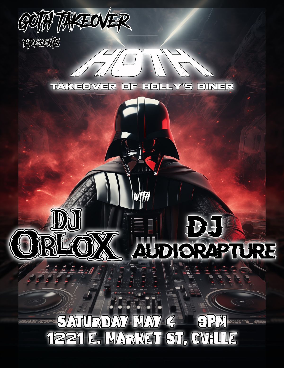 Goth Takeover presents HOTH TAKEOVER OF HOLLY'S DINER! A Star Wars and Sci-Fi Celebration!