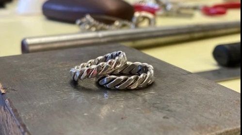 A chunky Celtic Ring class with Kate Snookes on Friday 14th March, 2025 10.30 - 2.30pm 