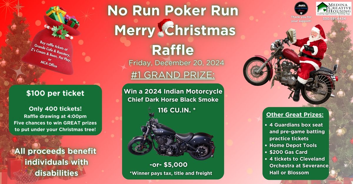 No Run Poker Run Merry Christmas Raffle