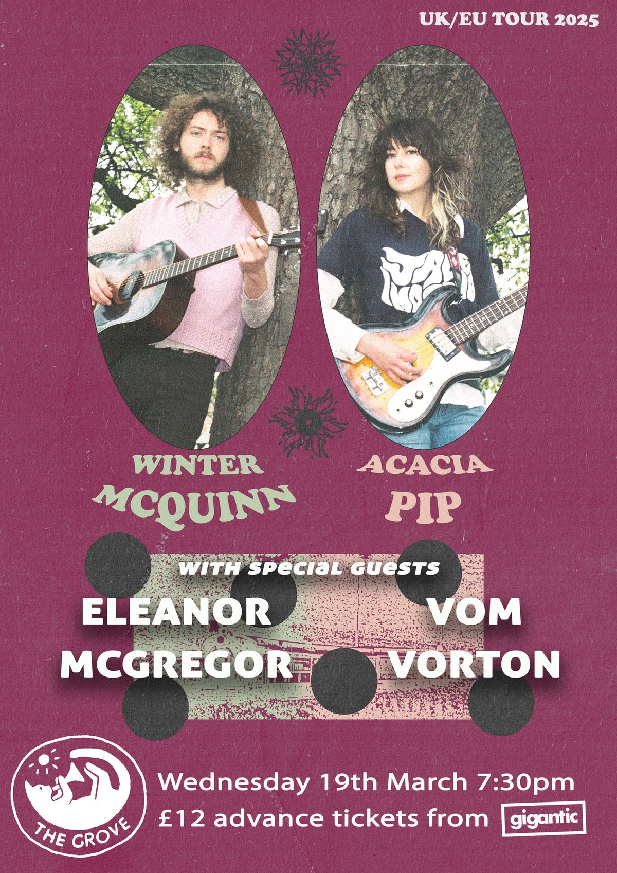 Winter McQuinn (Sunfruits) & Acacia Pip (PINCH POINTS) live (with Eleanor McGregor + Vom Vorton)