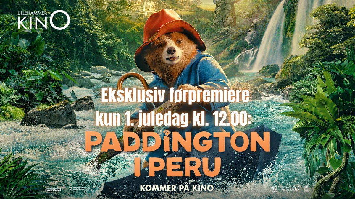 Eksklusiv f\u00f8rpremiere\/\/kosebamsekino 1. juledag: PADDINGTON I PERU \ud83e\uddf8