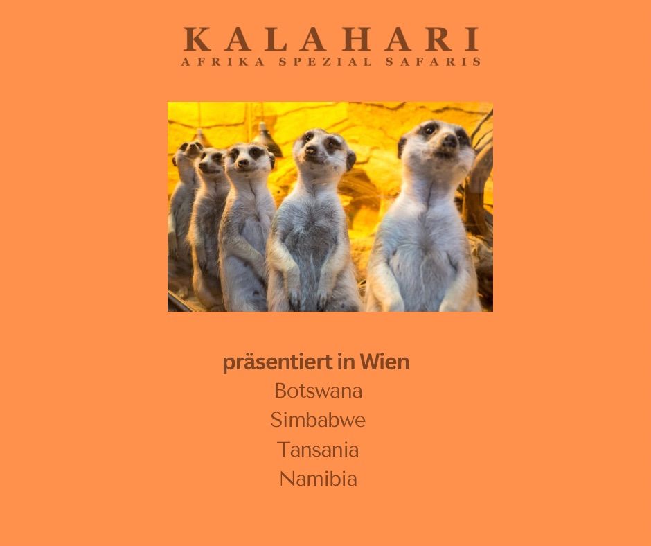 Pr\u00e4sentiert in Wien Botswana, Simbabwe, Tansania und Namibia