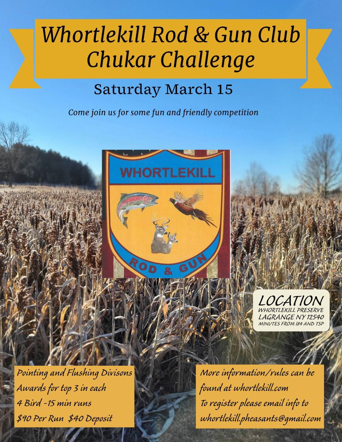 Whortlekill Rod & Gun Club Chukar Challenge 