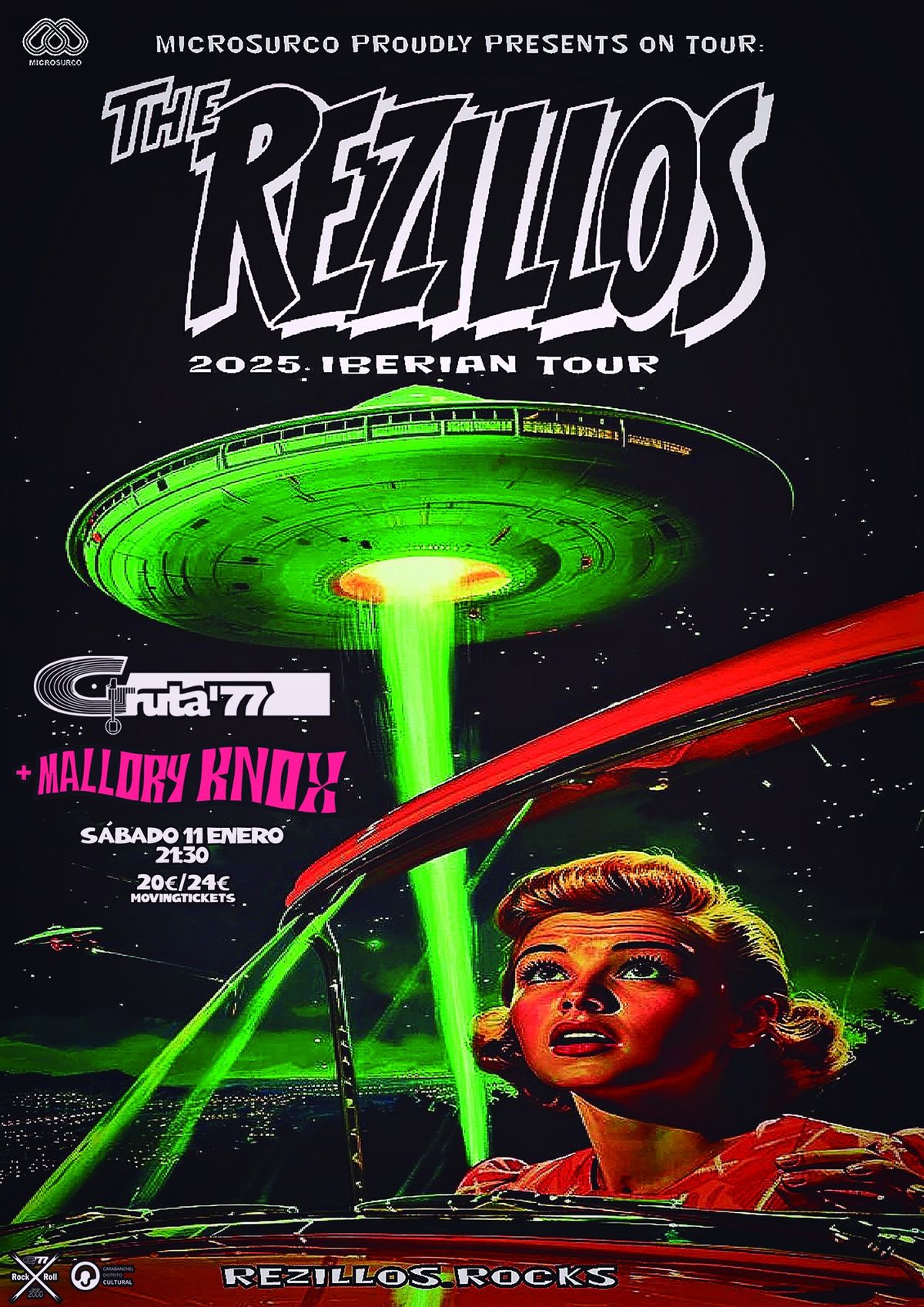 Rezillos y Mallory Knox en Gruta77