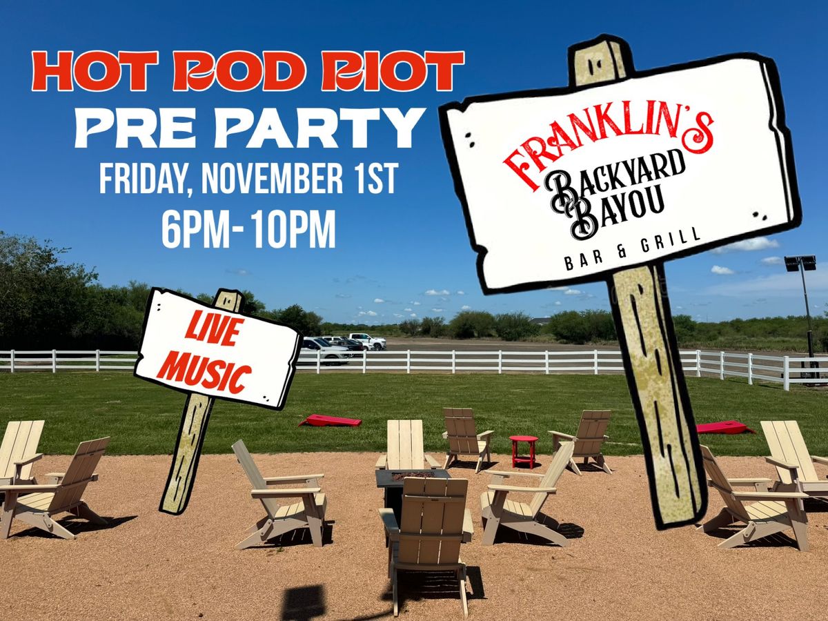 Pre-Party at Franklin\u2019s Backyard Bayou Bar & Grill