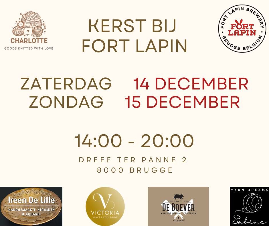 Kerst bij Fort Lapin Brouwerij