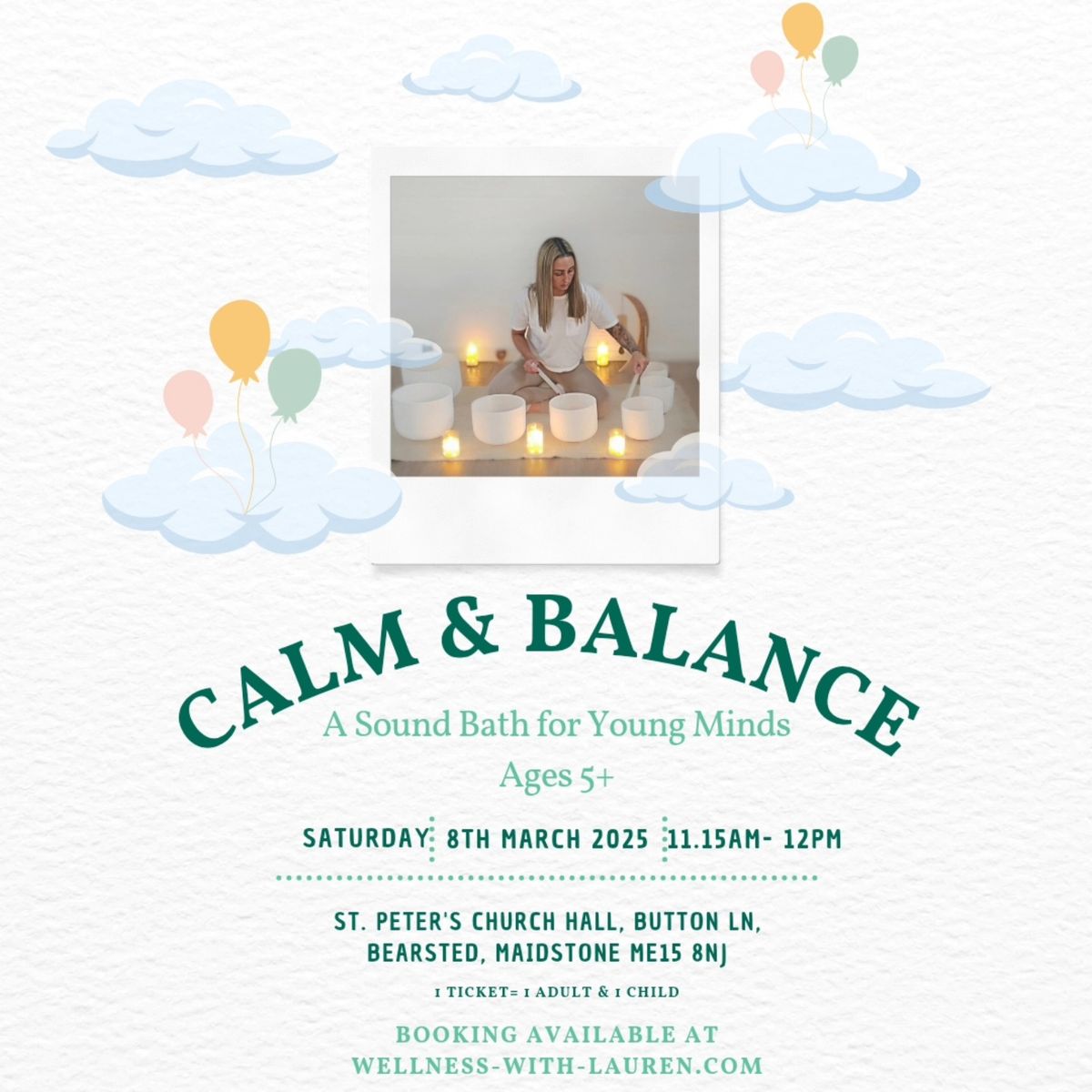 Calm & Balance- A Sound Bath for Young Minds- Ages 4+