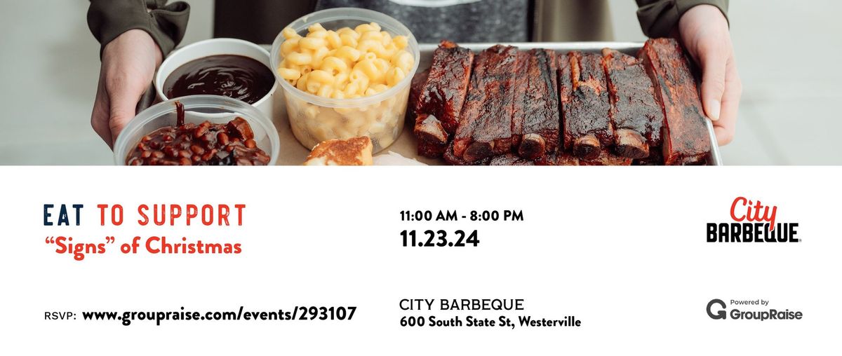 "Signs" of Christmas - City BBQ Fundraiser!