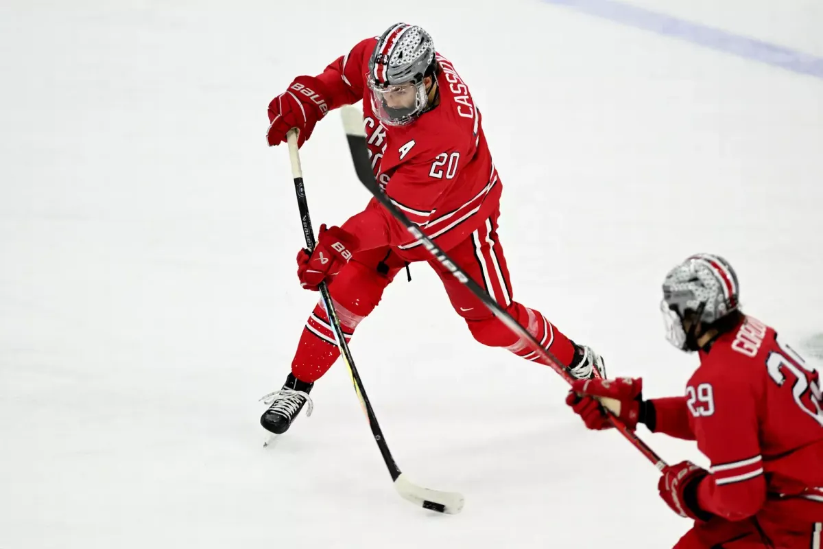 Big Ten Mens Hockey Quarterfinals - Wisconsin Badgers at Ohio State Buckeyes Mens Hockey (Game 2)