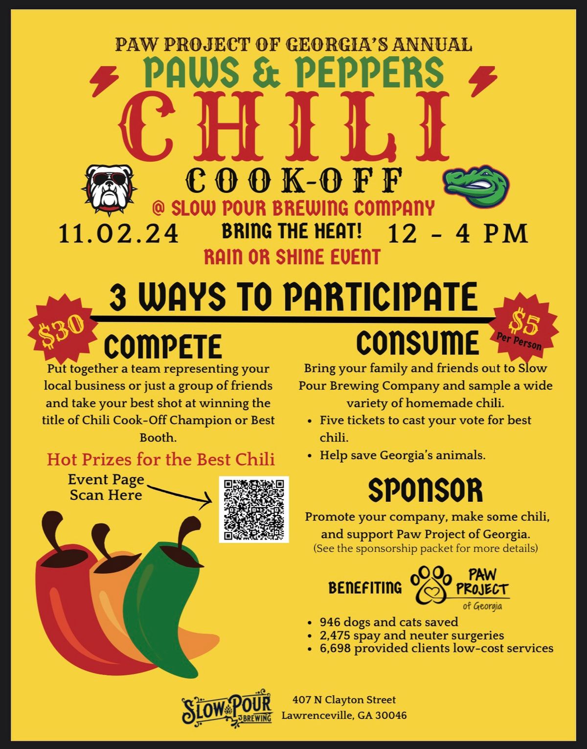 Paws and Peppers Chili Cook-Off