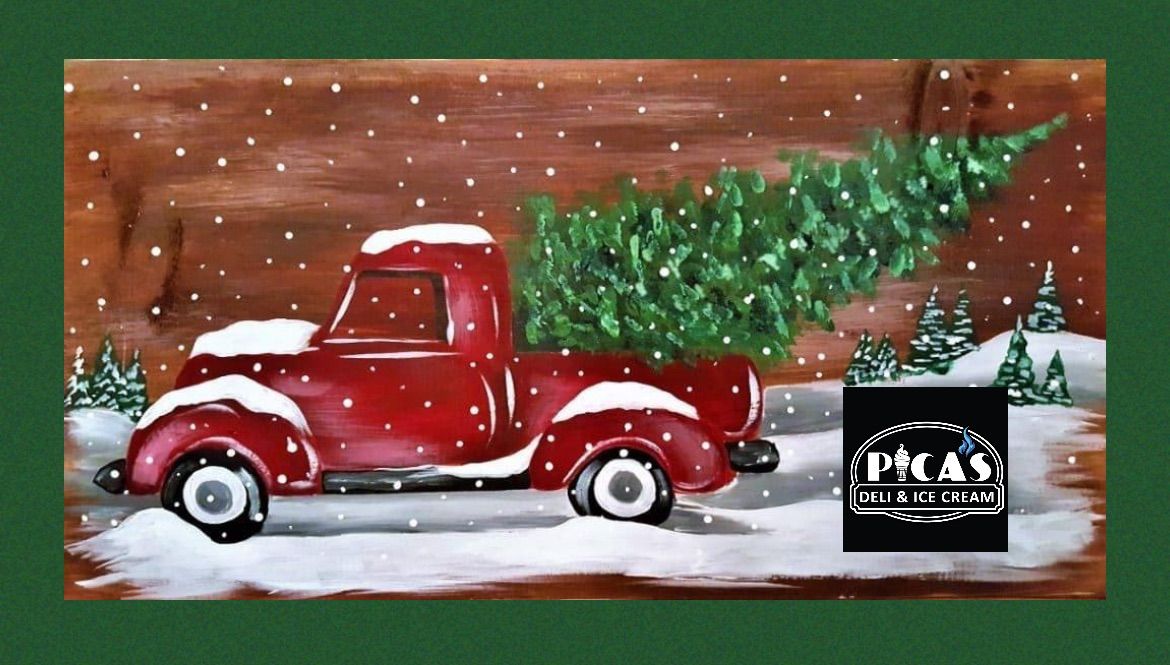 Winter Canvas Paint Party at Pica\u2019s Deli & Ice Cream