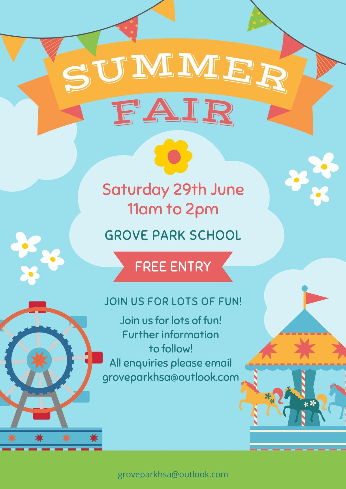 Summer Fayre hosted by Grove Park HSA