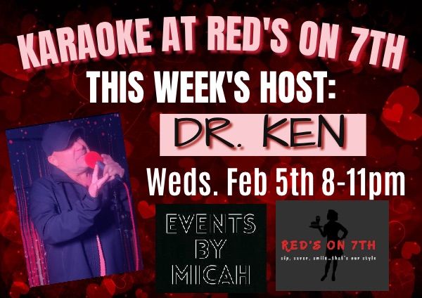 KARAOKE at Red's on 7th: Dr. Ken Host