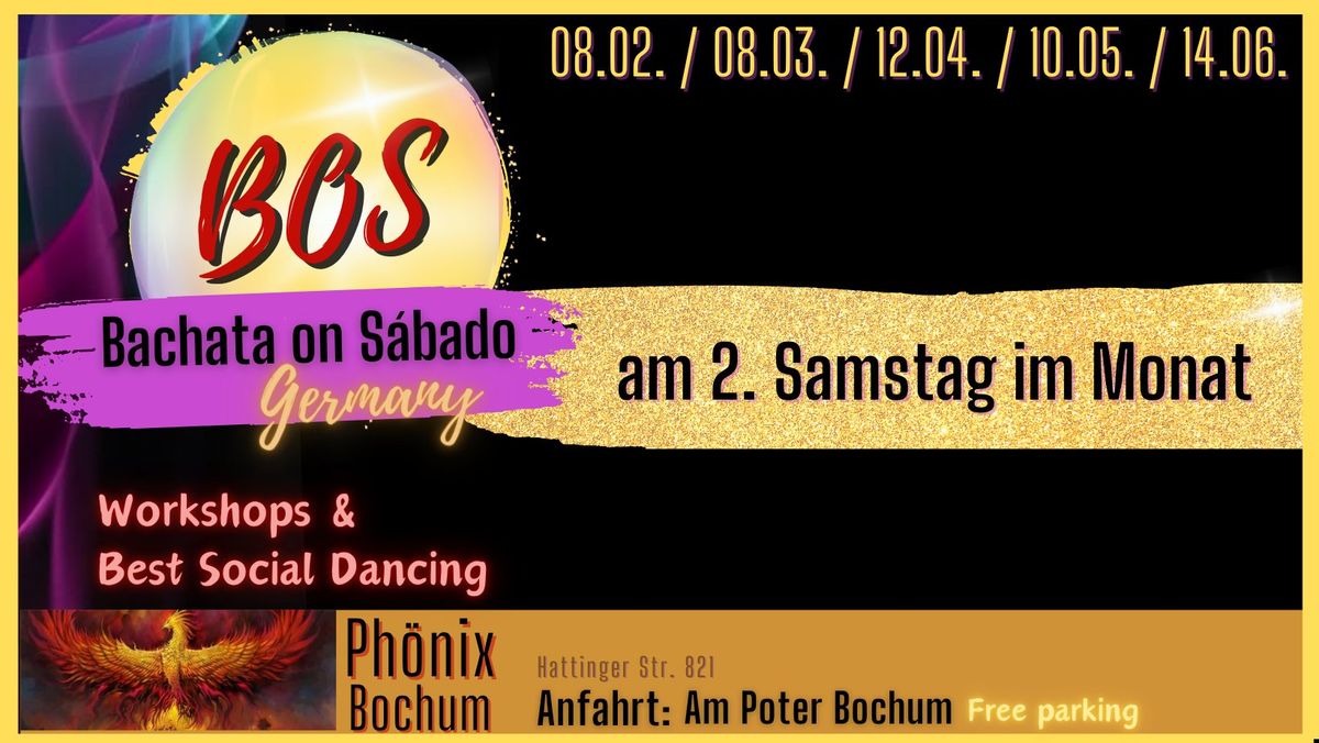 BOS - Bachata On S\u00e1bado Germany am 2. Samstag im Monat