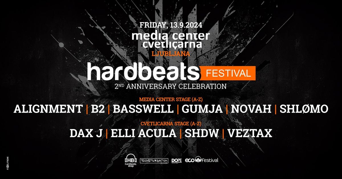HardBeats Festival - 2nd Anniversary | 13.9.2024 | Media Center & Cvetlicarna, Ljubljana, Slovenia