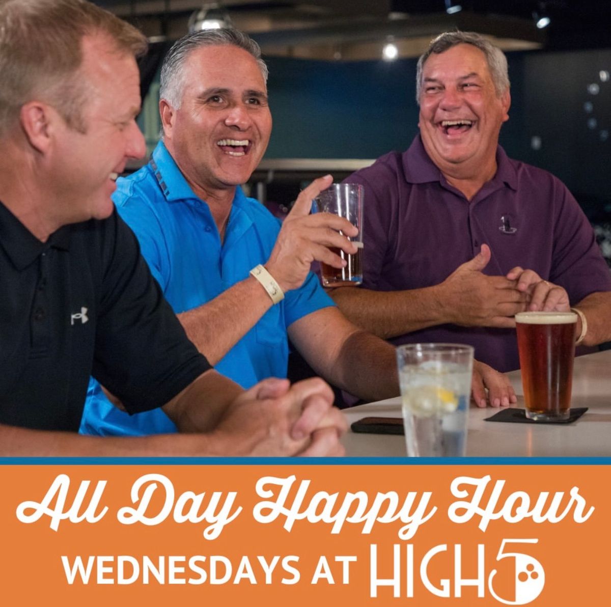 High 5 Happy Hour - All Day Wednesdays!