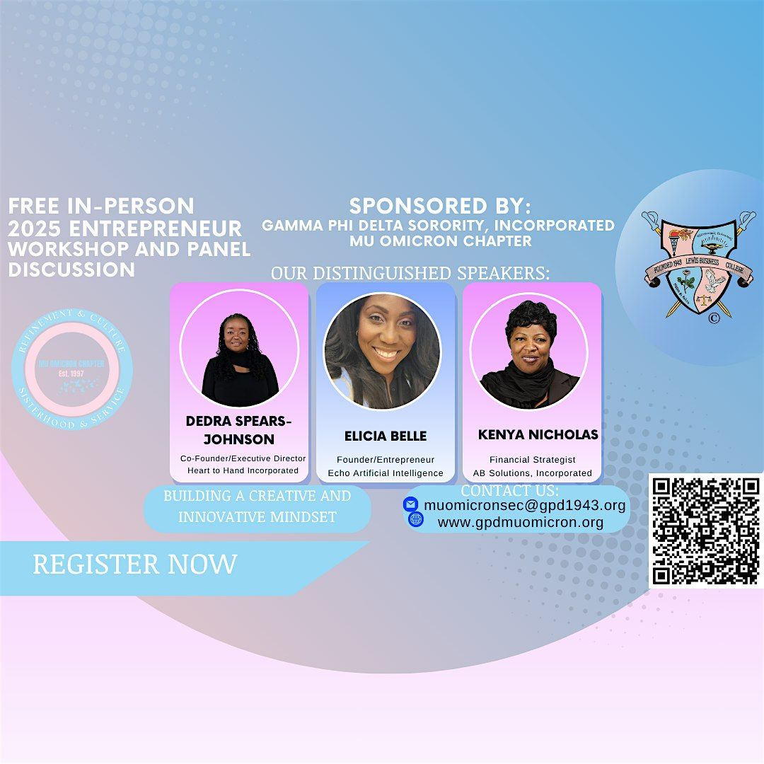 In-Person 2025 Entrepreneur Workshop and Panel Discussion