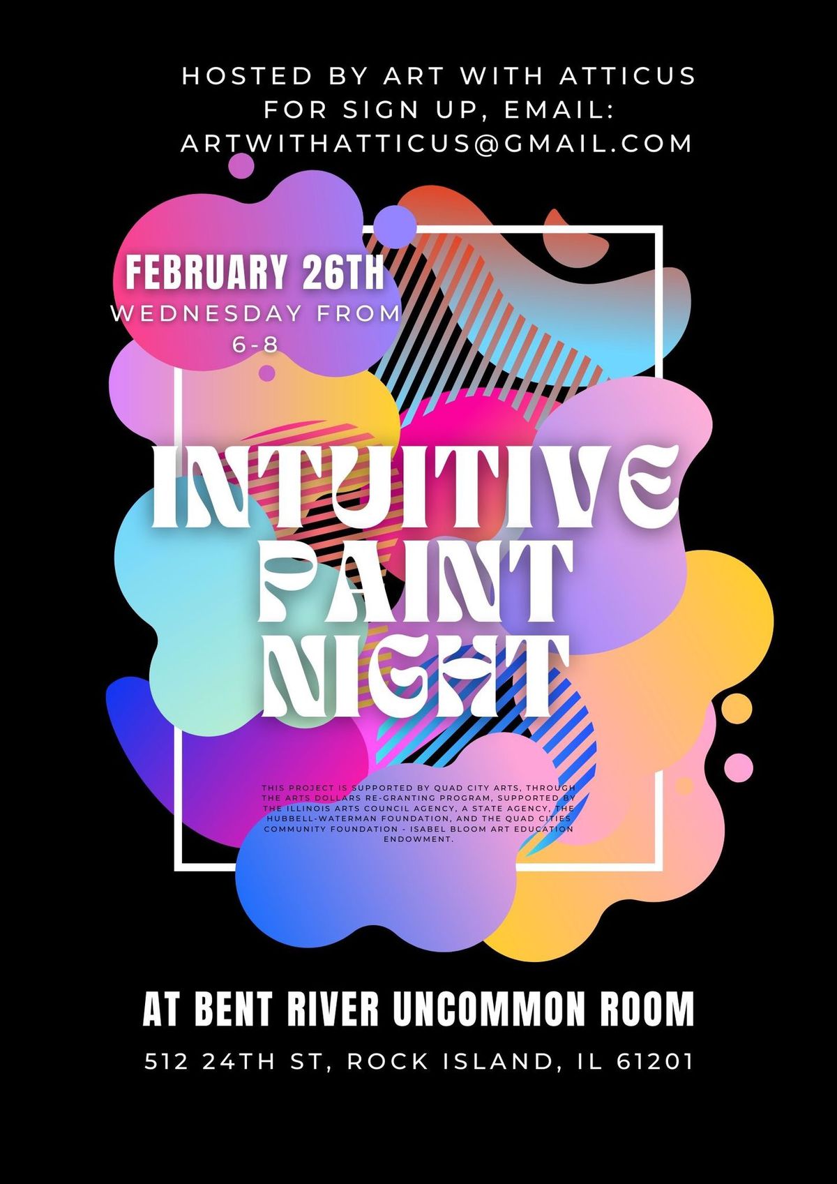 Intuitive paint night hosted by Art with Atticus